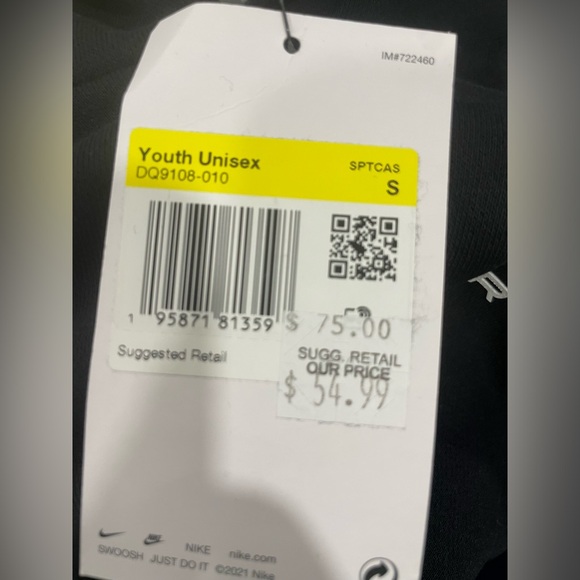 Kids Black Nike Air Hoodie - Picture 4 of 4